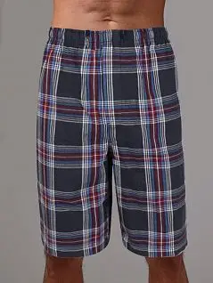 Удлиненные шорты в клетку Gentlemen DT2102гкбШм Сине-красный